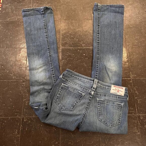 True Religion Midrise Bootcut Jeans Haze Light 27 - Picture 5 of 11